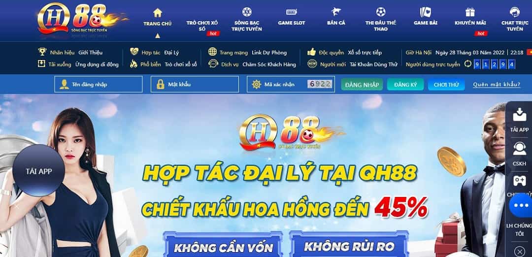 Đánh giá nhà cái QH88 - Khám phá sự hấp dẫn của dịch vụ cá cược trực tuyến hiện đại